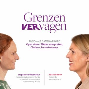 Regioleider Suzan Geelen en specialist ouderengeneeskunde Stephanie Blindenbach