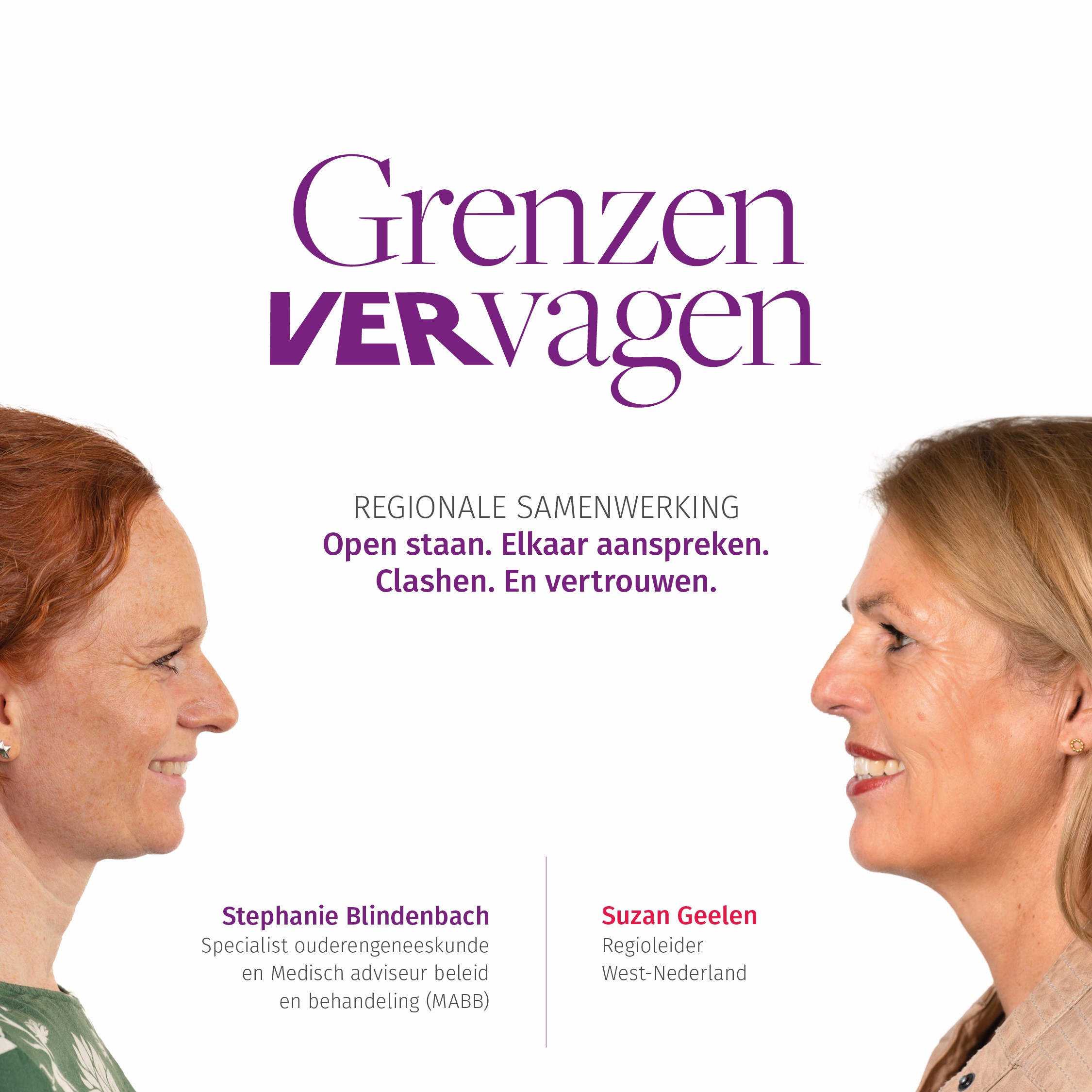 Suzan Geelen, regioleider, en Stephanie Blindenbach, specialist ouderengeneeskunde